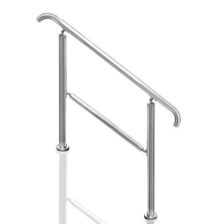 MORRYDE MORryde STP214121H Step Above Handrail; Silver M6R-STP214121H